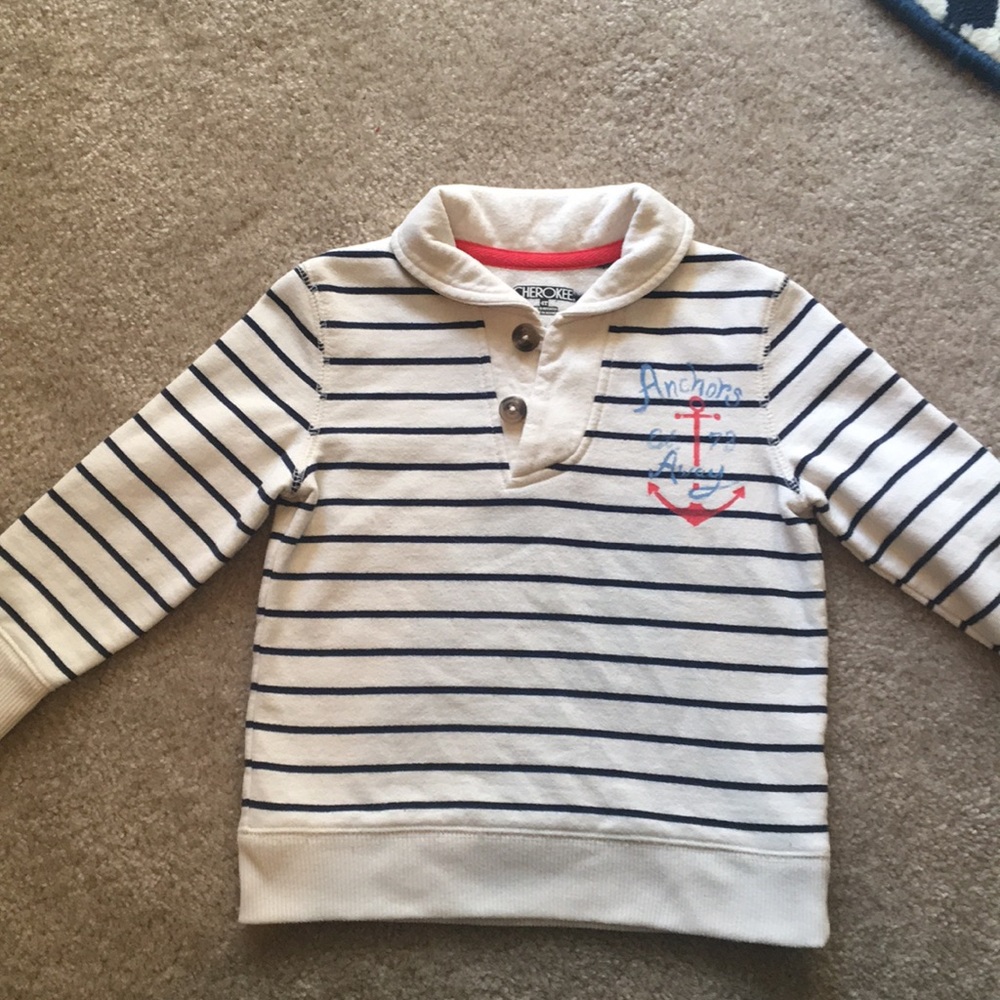 ⚓️Anchors Away⚓️ Boys collared Sweatshirt.